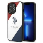 US Polo USHCP14LPSO3 iPhone 14 Pro 6,1" biały/white Tricolor Embossed