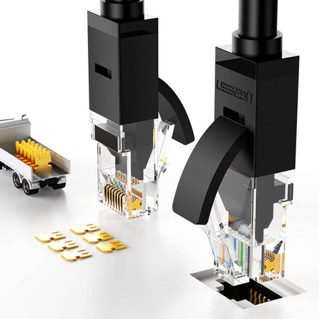 Ugreen Flat LAN Ethernet Cat. 6 2m schwarz (NW102)