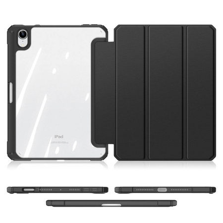 Dux Ducis Toby pancerne etui z klapką Smart Case do iPad mini 2021 z uchwytem na Apple Pencil czarny