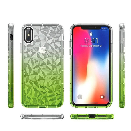 Etui Diamond Ombre SAMSUNG J6+ J6 PLUS limonkowe