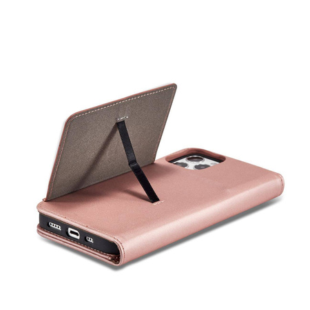 Magnet Card Case for iPhone 12 cover card wallet card stand pink