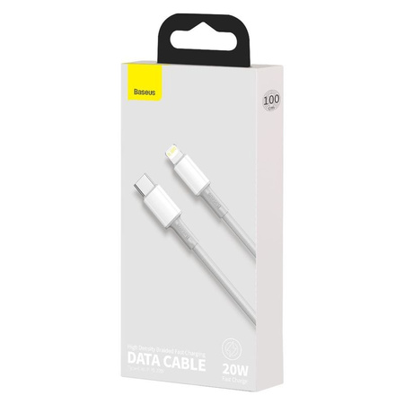 Baseus kabel USB Typ C - Lightning szybkie ładowanie Power Delivery 20 W 1 m biały (CATLGD-02)