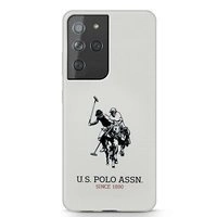 US Polo USHCS21LSLHRWH S21 Ultra G998 biały/white Silicone Logo