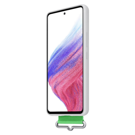 Samsung Strap Silicone Cover Case Cover für Samsung Galaxy A53 5G weiß (EF-GA536TWEGWW)