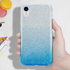 Case IPHONE 13 Glitter silver & blue