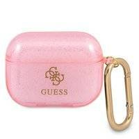 Guess GUAPUCG4GP AirPods Pro cover różowy/pink Glitter Collection