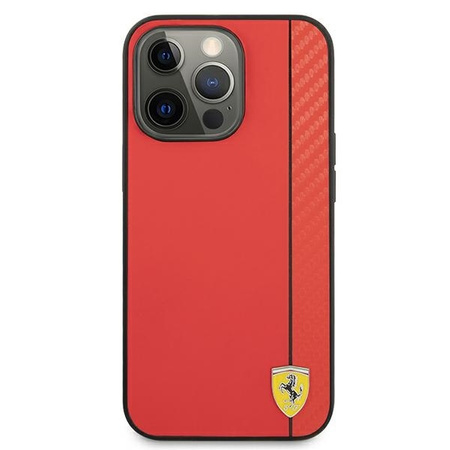 Ferrari FESAXHCP13XRE iPhone 13 Pro Max 6,7" czerwony/red hardcase On Track Carbon Stripe