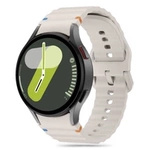 Pasek Tech-Protect Silicone Sport na Samsung Galaxy Watch 4 / 5 / 5 Pro / 6 / 7 / FE - beżowy