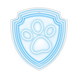 Wiszący neon LED na plexi Psi Patrol - Łapa OW-130246