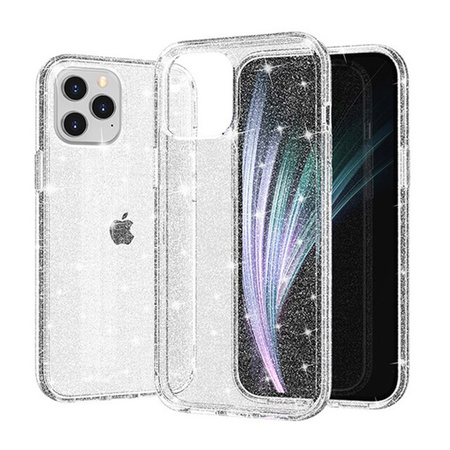 Crystal Glitter Case do Xiaomi Redmi Note 10 Pro/Note 10 Pro Max Srebrny