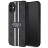 Guess GUHMN61P4RPSK iPhone 11 / Xr black/black hardcase 4G Printed Stripes MagSafe