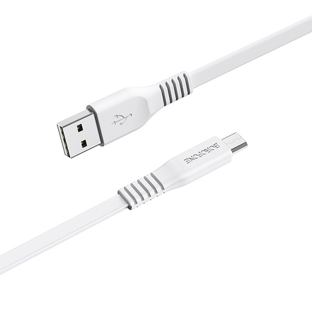 Borofone Kabel BX23 Wide Power - USB na Micro USB - 2,4A 1 metr biały