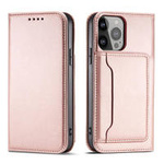 Magnetkartenhülle für Samsung Galaxy S23 Flip Wallet Stand Pink