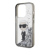 Karl Lagerfeld Liquid Glitter Ikonik case for iPhone 15 Pro - transparent