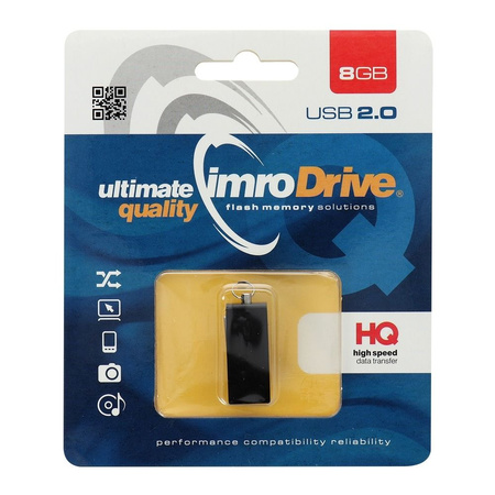 Imro pendrive 8GB USB 2.0 Edge czarny