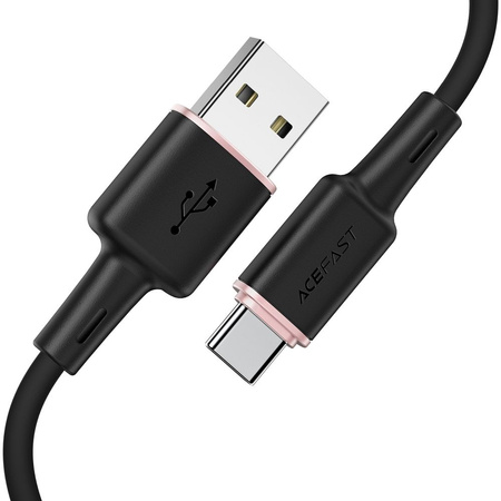 Acefast USB cable - USB Type C 1.2m, 3A black (C2-04 black)