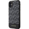 Guess GUHMN61HGCFSEK iPhone 11 / Xr 6,1" schwarz/schwarzes Hardcase GCube Stripes MagSafe