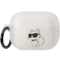 Karl Lagerfeld KLAP2HNCHTCT Airpods Pro 2 Abdeckung transparent Ikonik Choupette