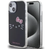 Hello Kitty IML Kitty Face Hülle für iPhone 15 – Schwarz