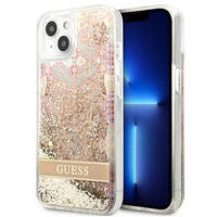 Guess GUHCP13SLFLSD iPhone 13 mini 5.4 &quot;Gold / Gold Hardcase Paisley Liquid Glitter