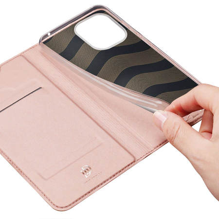 Dux Ducis Skin Pro Hülle für Xiaomi Redmi 11A / Poco C55 / Redmi 12C Cover Flip Card Wallet Stand Pink