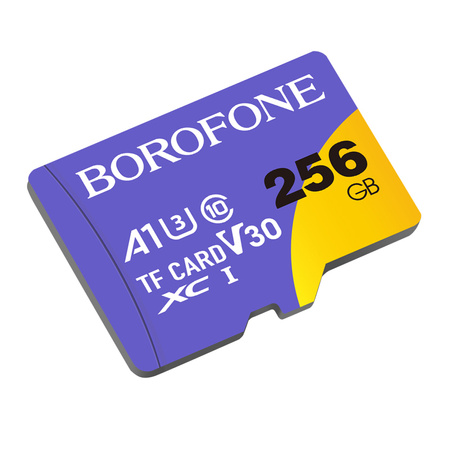 Borofone Karta pamięci MicroSD 256GB SDXC U3 Class10 100MB/s