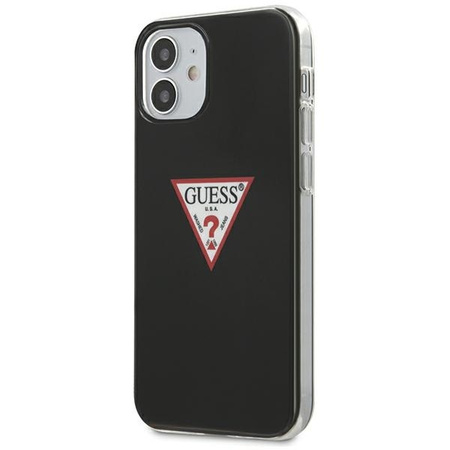 Guess Triangle Logo - Etui iPhone 12  Mini (czarny)