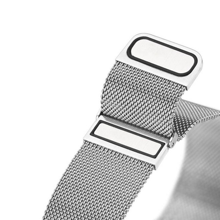 Armband für APPLE WATCH 42 / 44 / 45 MM Dux Ducis Strap Milanese silber