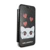 Original Case IPHONE X / XS Karl Lagerfeld Book Valentine (KLFLBKPXVDCBK) black