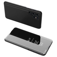 Clear View Case for Samsung S24 Ultra with flap - black