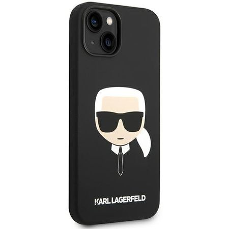 Karl Lagerfeld Silicone Ikonik Karl`s Head MagSafe - Etui iPhone 14 Plus (czarny)