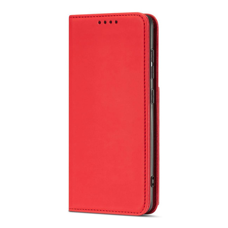 Magnet Card Case Case for Samsung Galaxy A12 5G Pouch Wallet Card Holder Red