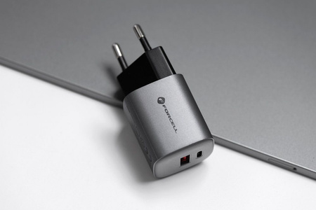 Forcell F-Energy Ładowarka Sieciowa GaN - 33W z portami: USB C i USB A z ładowaniem PD i QC 4.0