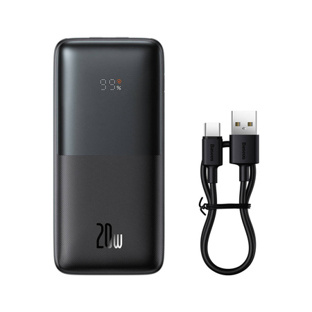 Baseus Bipow Pro powerbank 10000mAh 20W + USB 3A 0.3m cable black (PPBD040101)