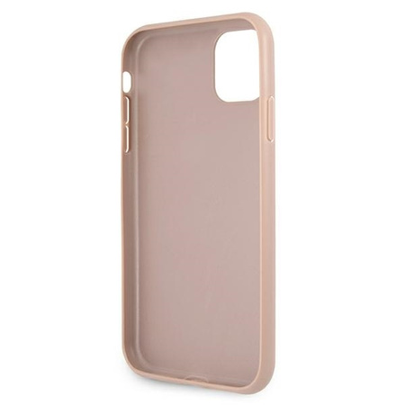 Guess GUHCN614GMGPI iPhone 11 6,1" różowy/pink hardcase 4G Big Metal Logo