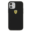 Ferrari FESSIHCP12SBK iPhone 12 mini 5,4" czarny/black hardcase On Track Silicone