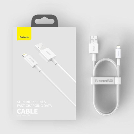 Baseus Superior kabel USB - Lightning 2,4A 2 m Niebieski (CALYS-C03)