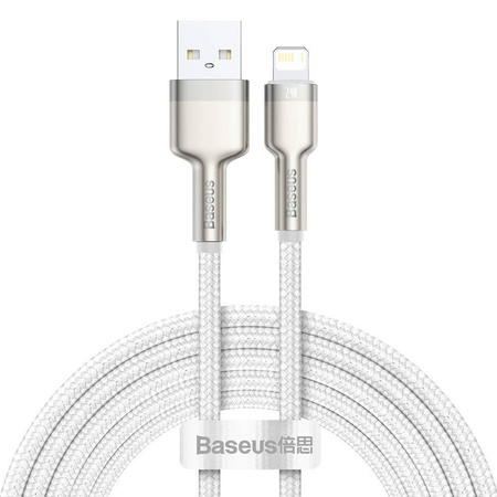 Baseus Cafule Series Metal Data Cable USB to IP 2.4A 2m White