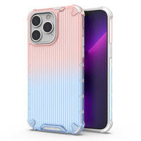 Ombre Protect Case etui do iPhone 14 Pro Max pancerny pokrowiec różowo-niebieskie