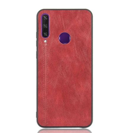 Etui HUAWEI Y6P Skórzana nakładka Hybrid case czerwone