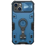 Nillkin CamShield Armor Pro Magnetische Hülle iPhone 14 Hülle magnetische MagSafe-Abdeckung mit Kameraabdeckung blau