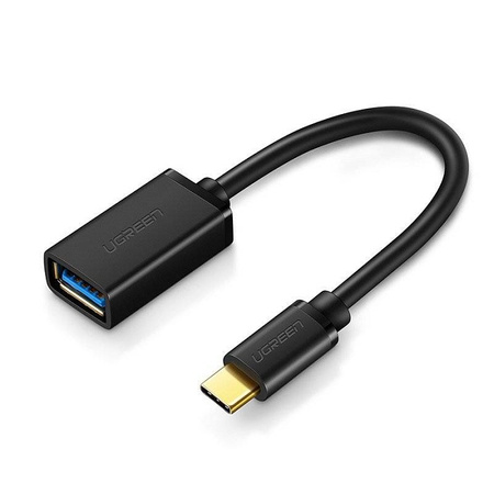 Ugreen adapter przejściówka kabel OTG z USB 3.0 na USB Typ C czarny (30701)