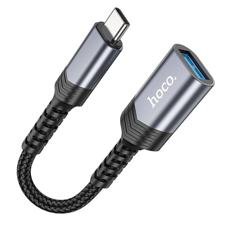 HOCO adapter Typ C (męski) do USB (żeński) 3.0 UA24 czarna