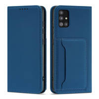 Magnet Card Case Case for Xiaomi Redmi Note 11 Pro Pouch Card Wallet Card Holder Blue