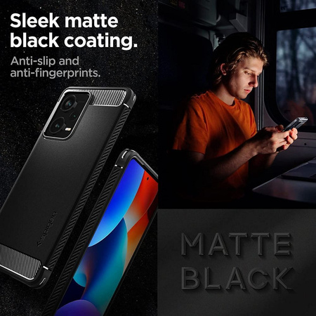 SPIGEN RUGGED ARMOR XIAOMI REDMI NOTE 12 PRO+ PLUS 5G MATTE BLACK