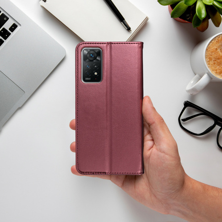 Kabura Smart Magneto do OPPO RENO 8 PRO burgundowy