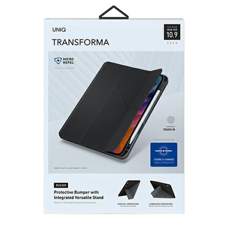 UNIQ Transforma Rigor etui na iPad Air 2020 szary