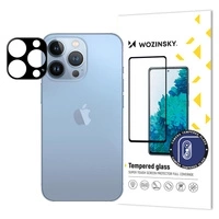 9H gehärtetes Glas für iPhone 15 Pro Wozinsky Full Camera Glass – Schwarz