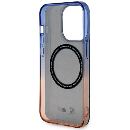 Etui BMW BMHMP14LHTGE iPhone 14 Pro 6.1" szary/grey hardcase Gradient Bumper MagSafe