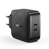 Ugreen charger 2x USB Type C 66W Power Delivery 3.0 Quick Charge 4.0+ black (CD216)